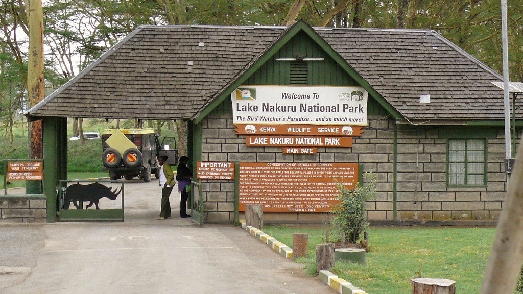 Vstupní brána do národního parku Lake Nakuru